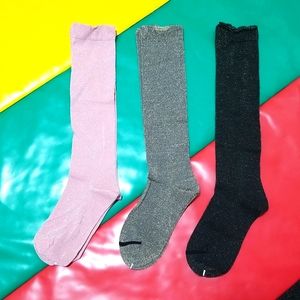 Glitter shimmer socks (3 pairs)